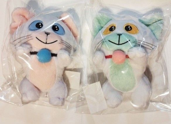 魔法の天使クリィミーマミ ぺたん寝マスコット ネガ ポジ2点 魔法の天使クリィミーマミ ぺたん寝マスコット ネガ ポジ2点