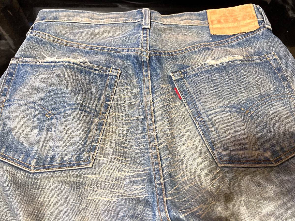 Levi's 青山300本限定 66501-0179 スーパーロックカスタム W32 LVC リーバイス LVC 501xx 506xx 507xx ヴィンテージ 赤耳_画像3