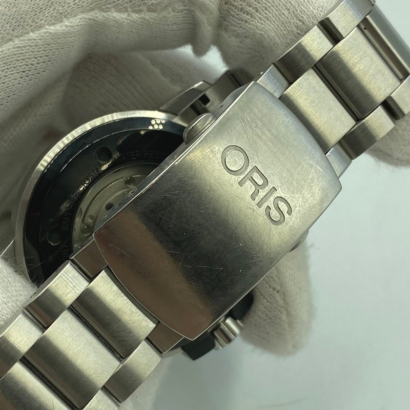 ORIS 7641-43 アドバンスド デイデイト＜腕時計＞ オリス ブラック シルバー ブランド メンズの画像6