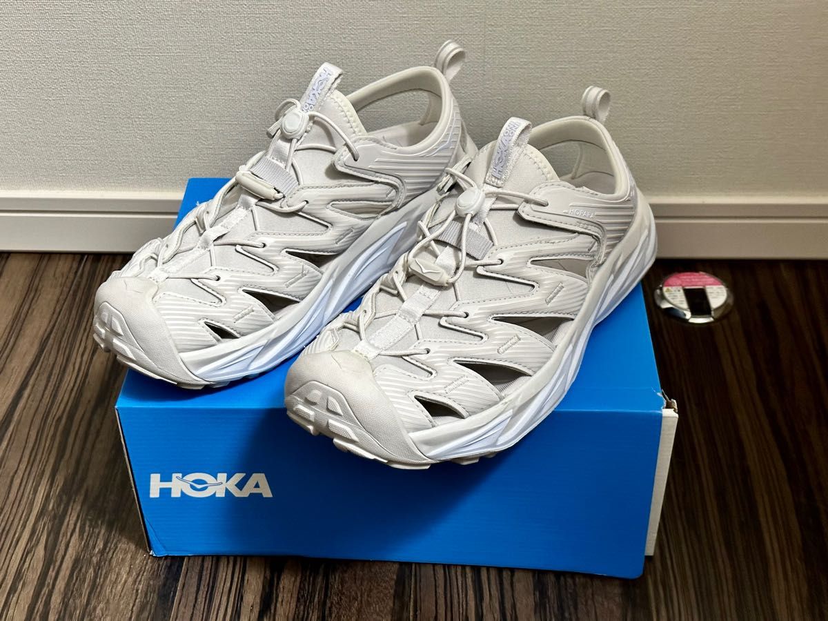 美品 HOKA ONE ONE HOPARA ホパラ サンダル 28 ホワイト