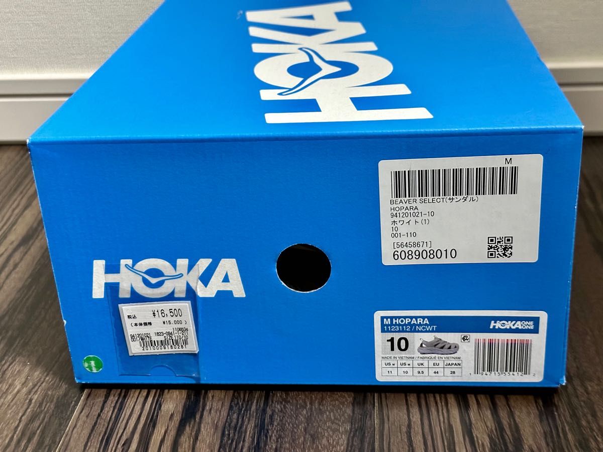 美品 HOKA ONE ONE HOPARA ホパラ サンダル 28 ホワイト