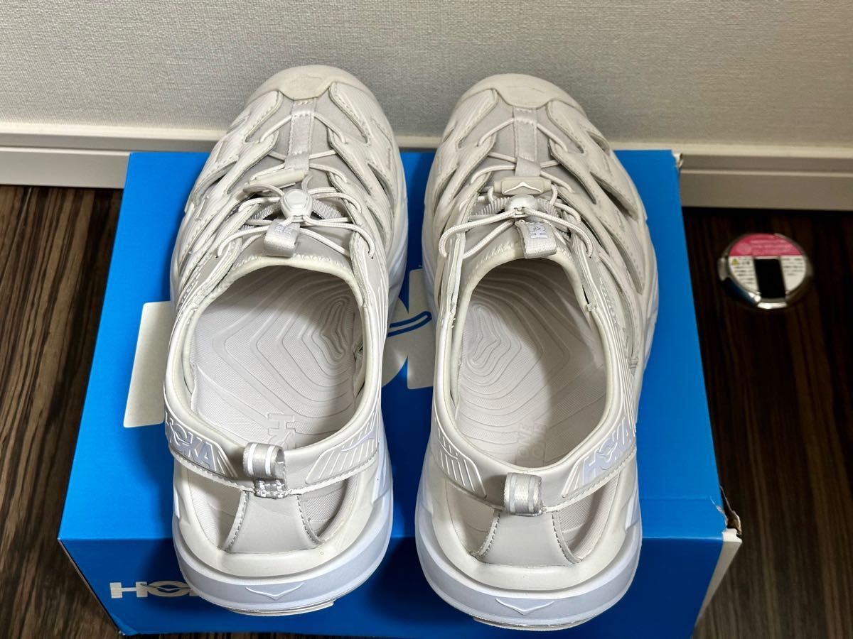 美品 HOKA ONE ONE HOPARA ホパラ サンダル 28 ホワイト