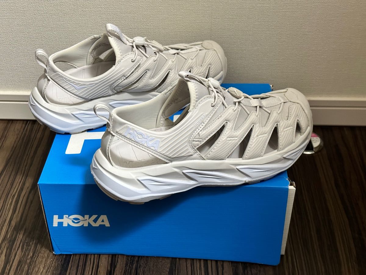 美品 HOKA ONE ONE HOPARA ホパラ サンダル 28 ホワイト