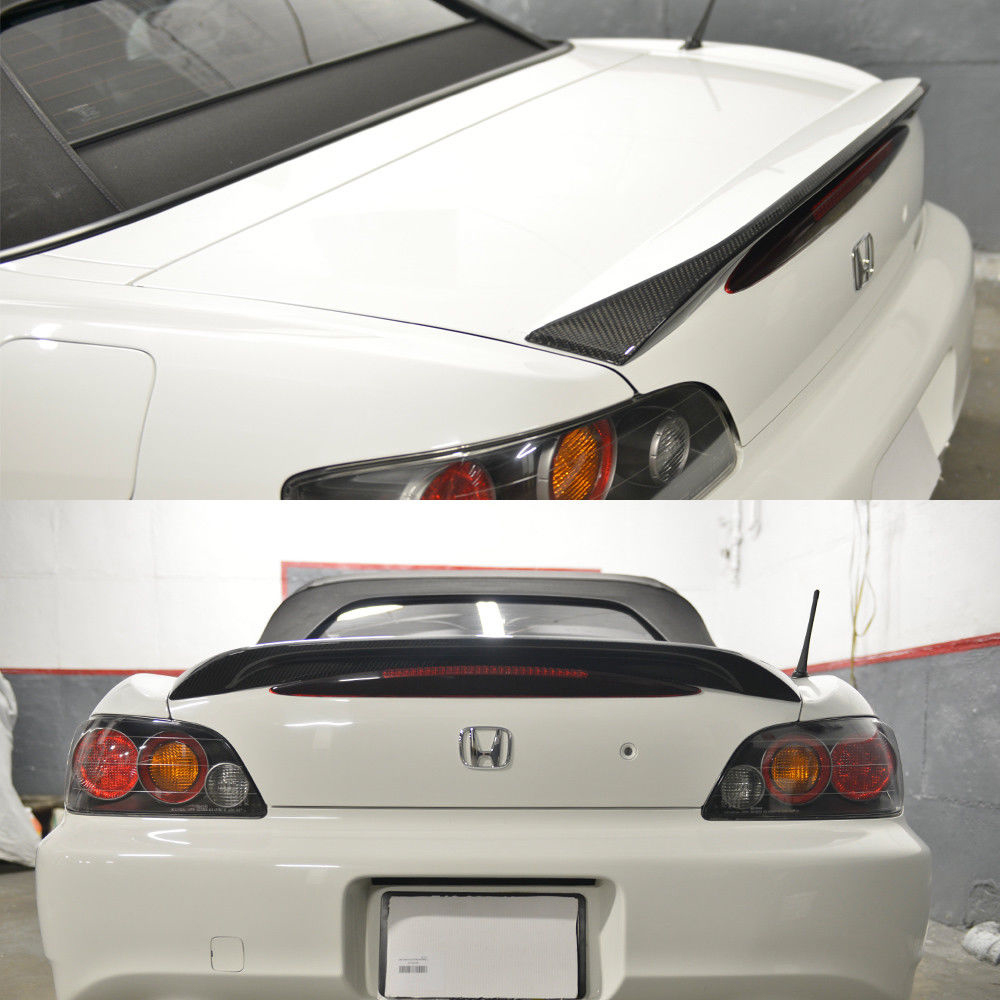 特注 HONDA ホンダ S2000 AP1/2 リアトランクスポイラー カーボン+NH578タフタホワイト_画像1