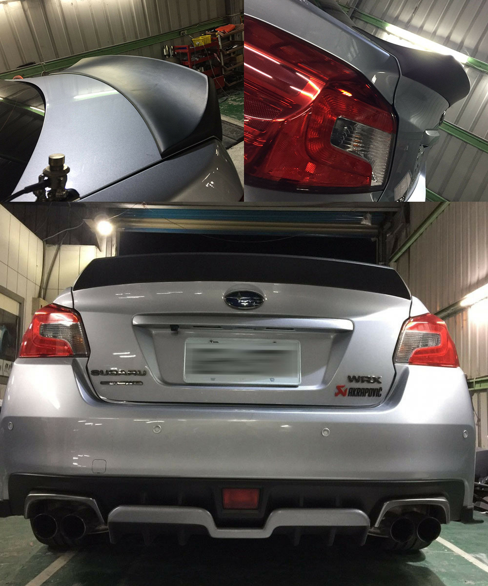 スバル VA系 WRX S4 STI セダン US北美タイプ リアトランクスポイラー2015-2021 HELLAFLUSH 素地未塗装品 ABS_画像2