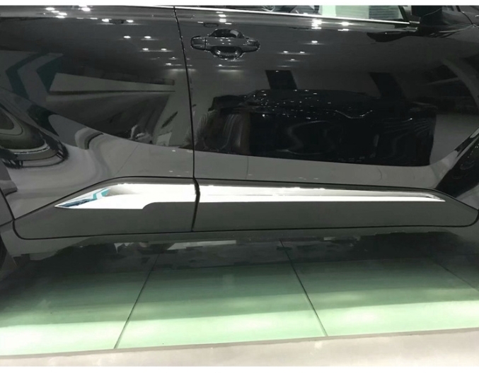 トヨタ C-HR CHR ZYX10/NGX50 サイド ドアモール ガーニッシュカバー 4pcs 外装クロームABS（前後期対応）_画像6