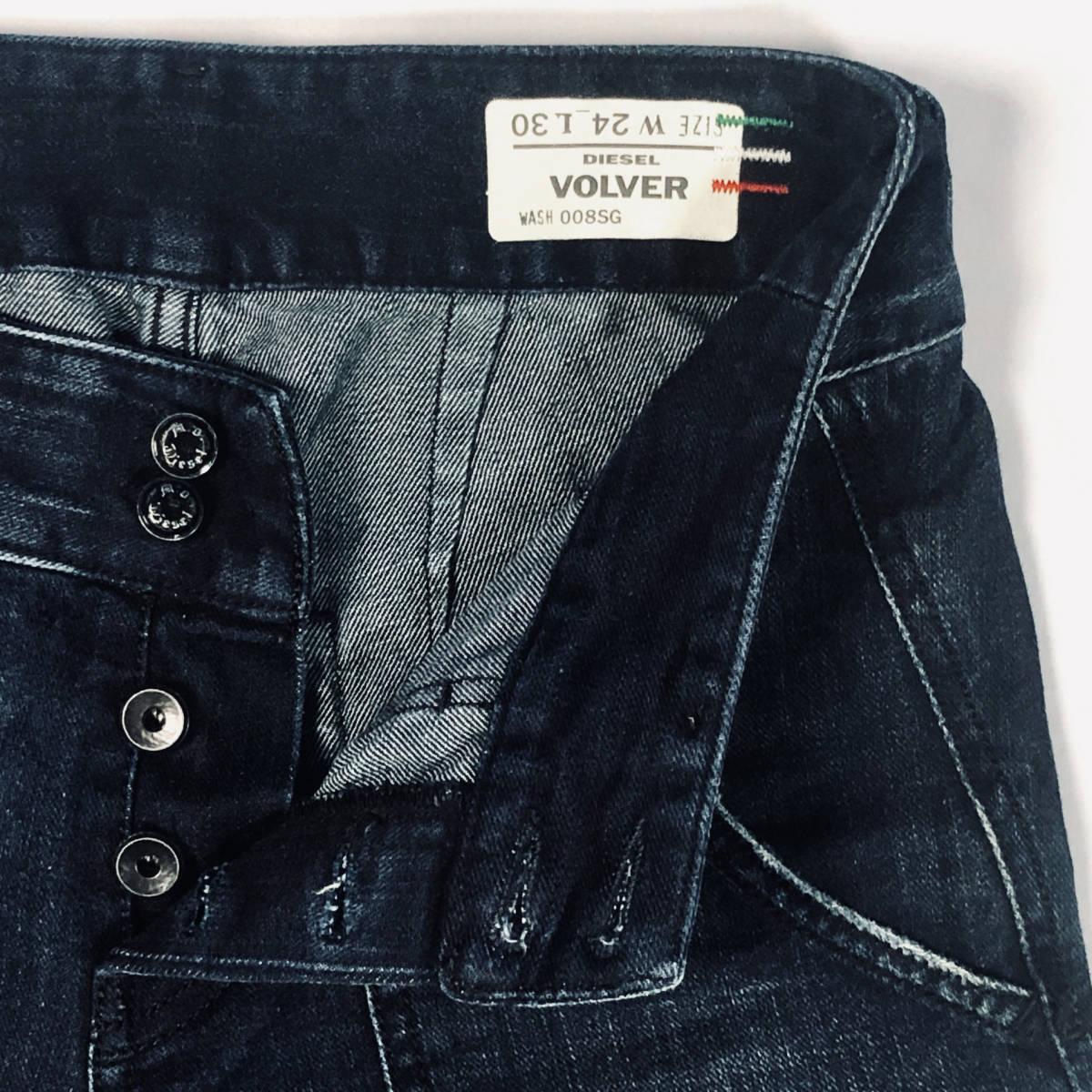 ★DIESEL★W24 ディーゼル VOLVER ボタンフライ ワイドパンツ レディース ダメージ加工 ジーンズ デニム ジーパン パンツ Gパン P145