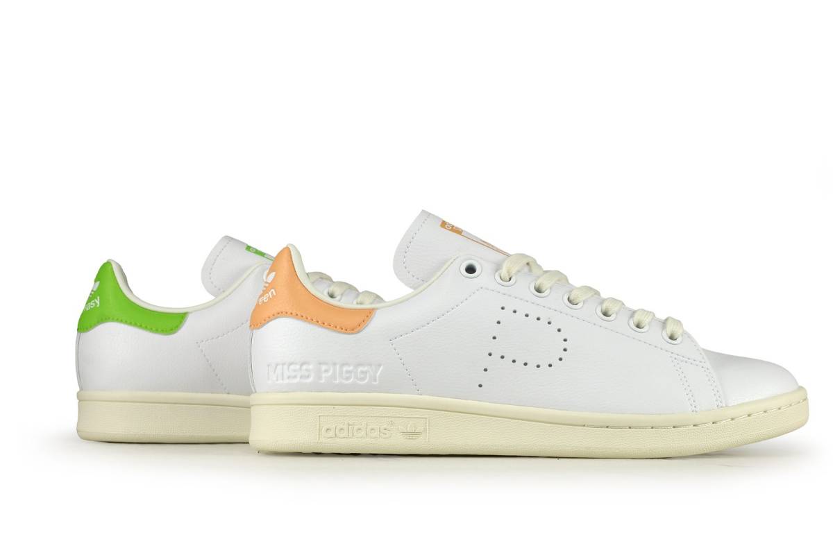 [※期間限定値下げ!]【新品・即決】adidas Stan Smith x Kermit Miss Piggy 27.5cm 白アディダススタンスミスDisneyディズニースニーカー_画像1