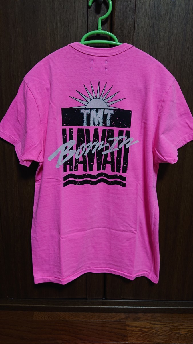 USED TMT Born in HAWAII Tシャツ Mサイズ ピンク_画像1