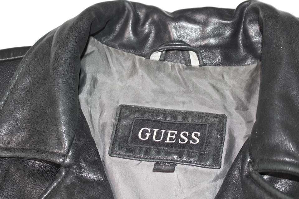 GUESS LEATHER JACKET SIZE L ゲス レザージャケット_画像2