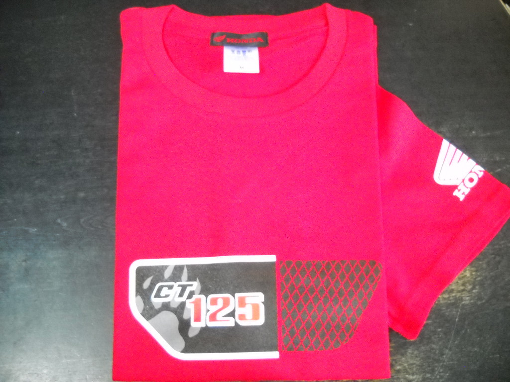 ★ホンダ正規品 JA55 ハンターカブ CT125 オリジナル Tシャツ 新品 レッド 赤 Lサイズ★_フロント