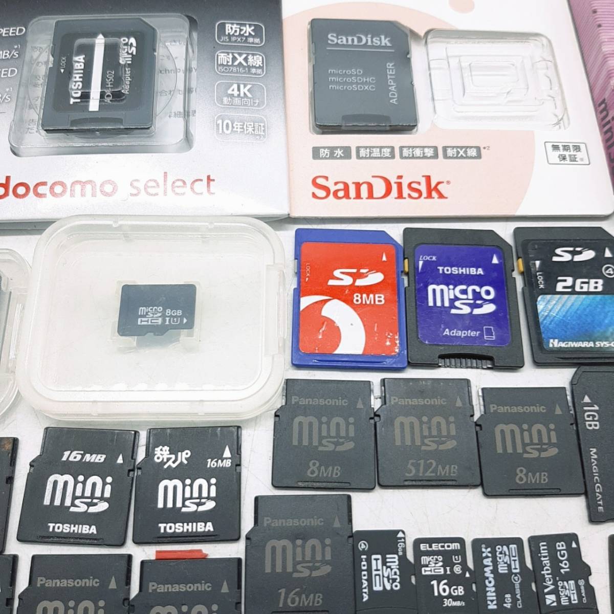 m240【1円スタート】 microSD miniSD SDカード miniSDアダプタ まとめ 大量 ジャンク _画像5
