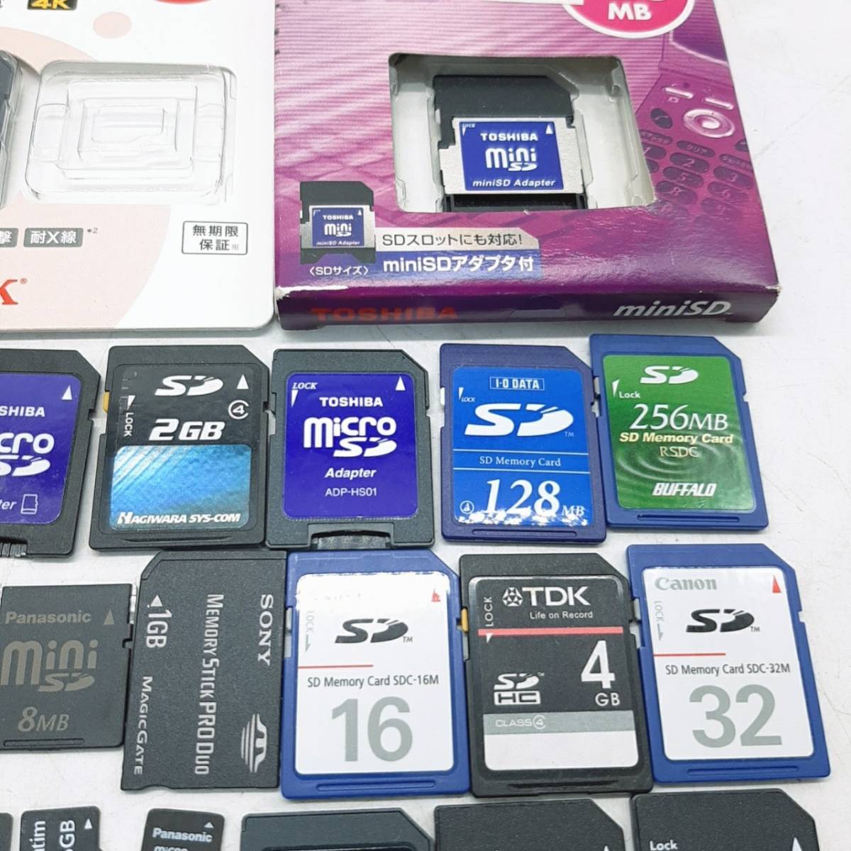 m240【1円スタート】 microSD miniSD SDカード miniSDアダプタ まとめ 大量 ジャンク _画像6