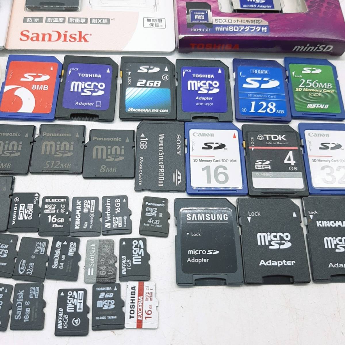 m240【1円スタート】 microSD miniSD SDカード miniSDアダプタ まとめ 大量 ジャンク _画像9