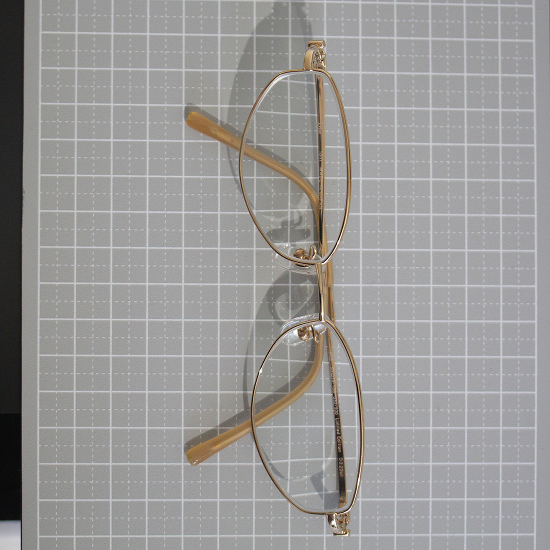 クリスチャンディオール 金無垢 ダイヤ 眼鏡 メガネ K18PG ピンクゴールド Dior E0456_画像9