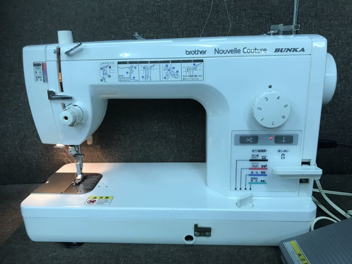 brother職業用ミシン 自動糸切り Nouvelle BUNKA TA637 中古整備品