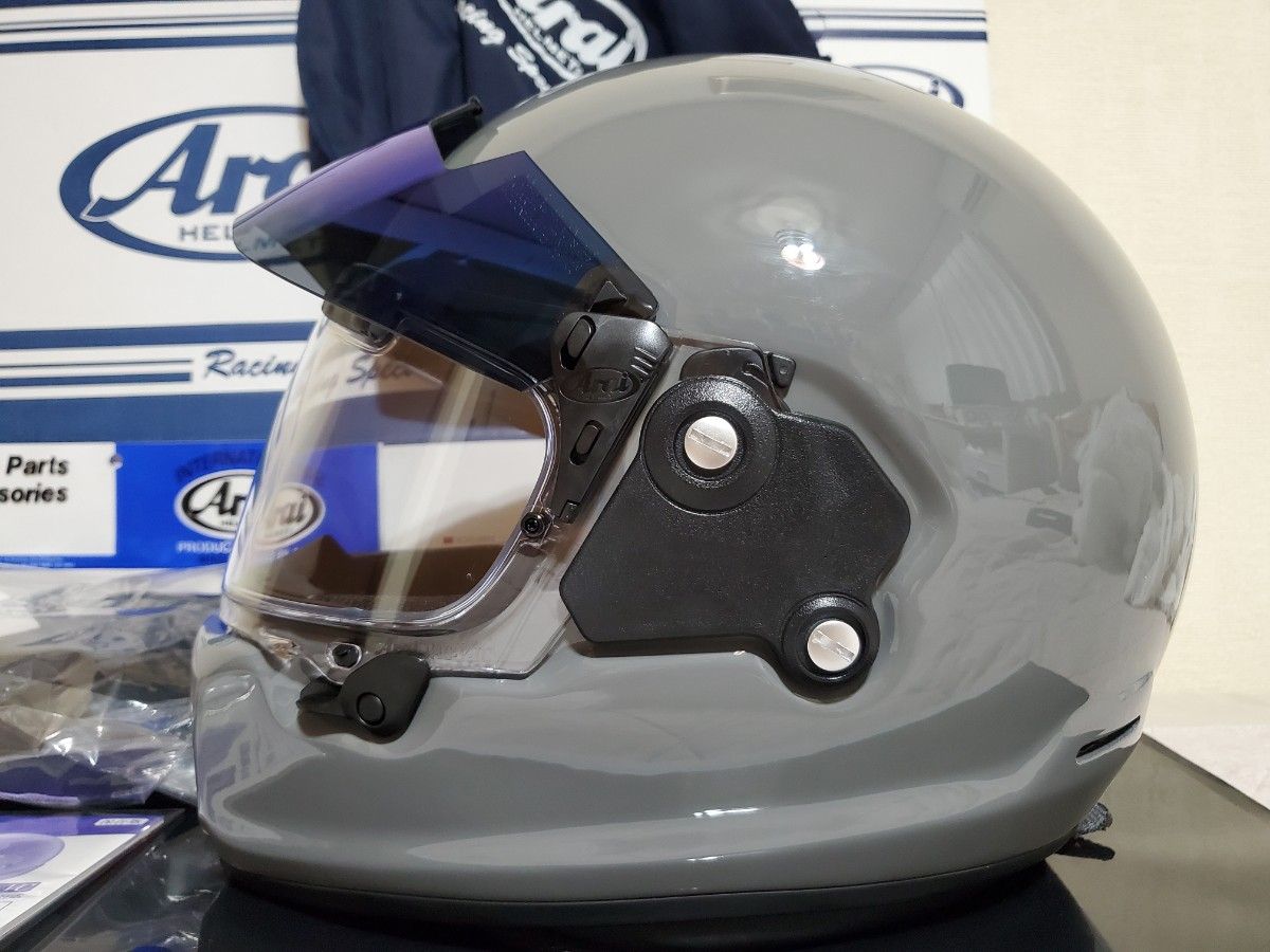 Arai ラパイドネオ Lサイズ ・サンバイザーミラーその他 装着済 Arai ラパイドネオ Lサイズ ・サンバイザーミラーその他 装着済
