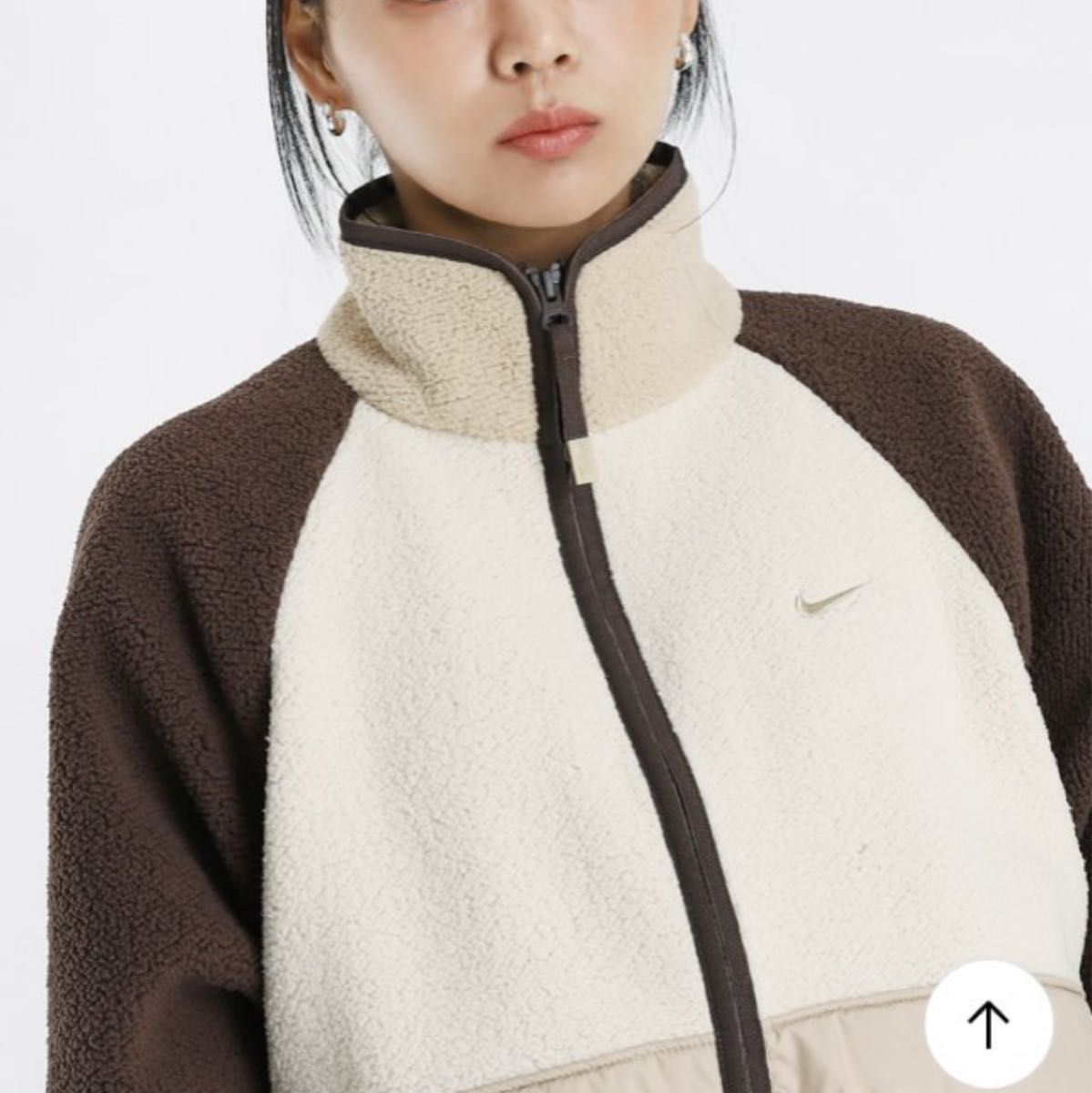 NIKE ナイキ　ボア　ブルゾン　スポーツウェア　ウィメンズ　ジャケット　フリース　もこもこ JACKET ラグランスリーブ