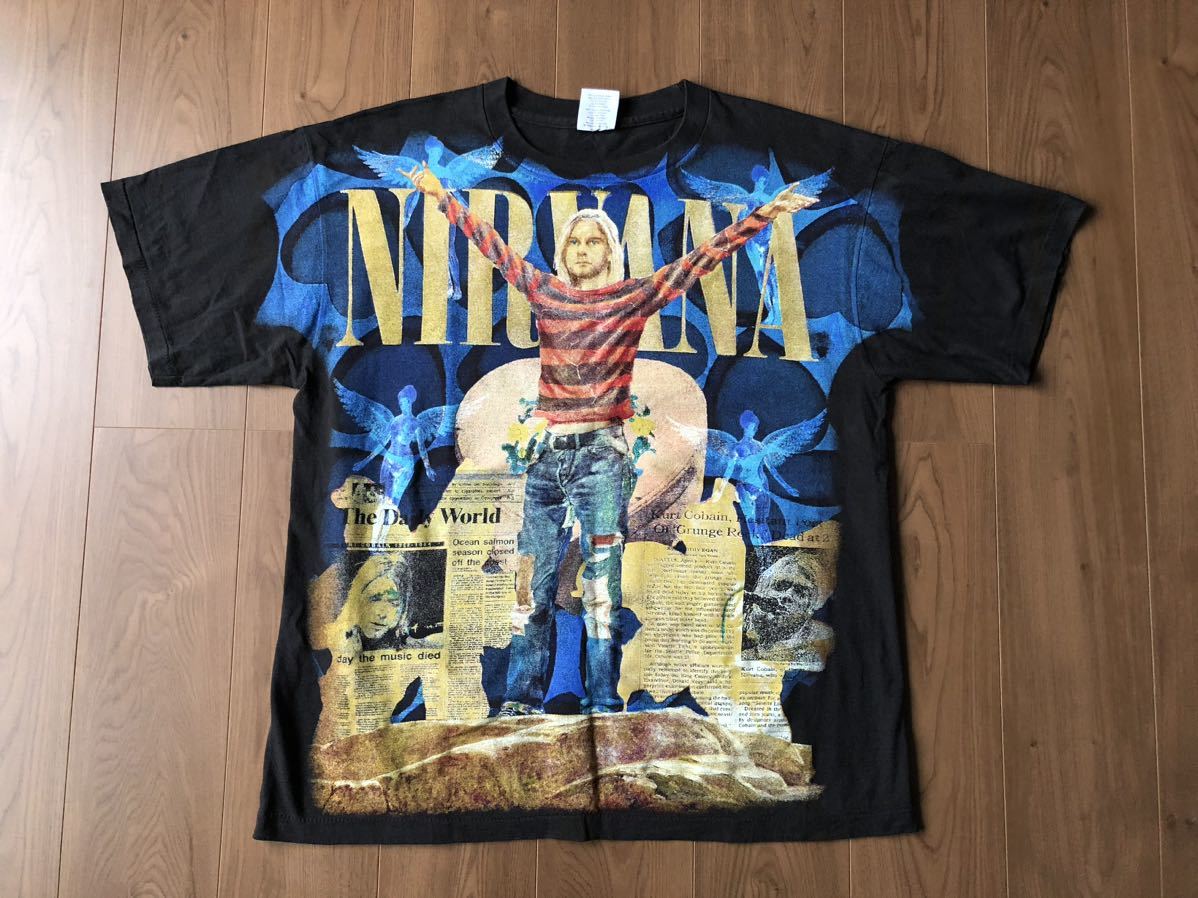 90's 当時モノKurt Cobainカートコバーン追悼TシャツNIRVANA - Tシャツ