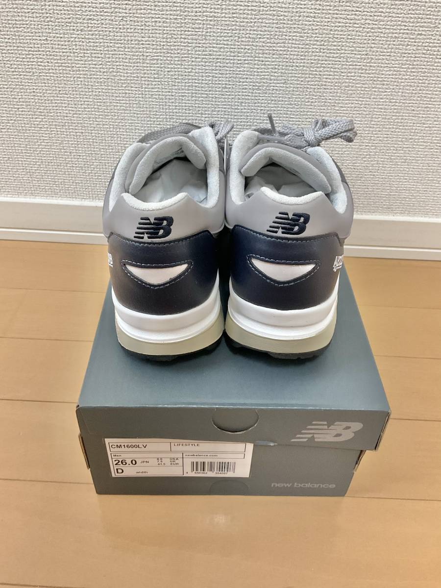 未使用品 New Balance ニューバランス 26cm CM1600LV ネイビー 送料無料_画像3