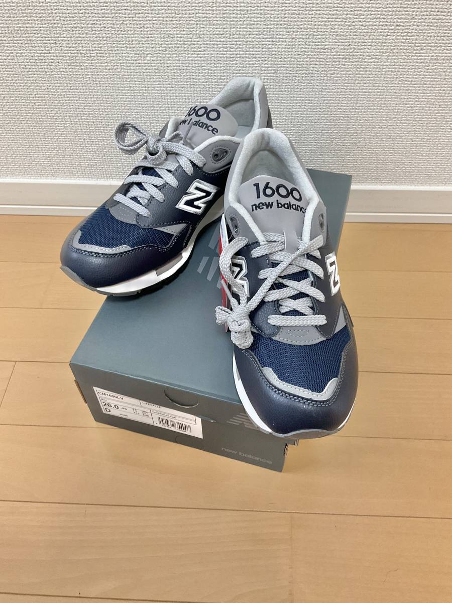 未使用品 New Balance ニューバランス 26cm CM1600LV ネイビー 送料無料