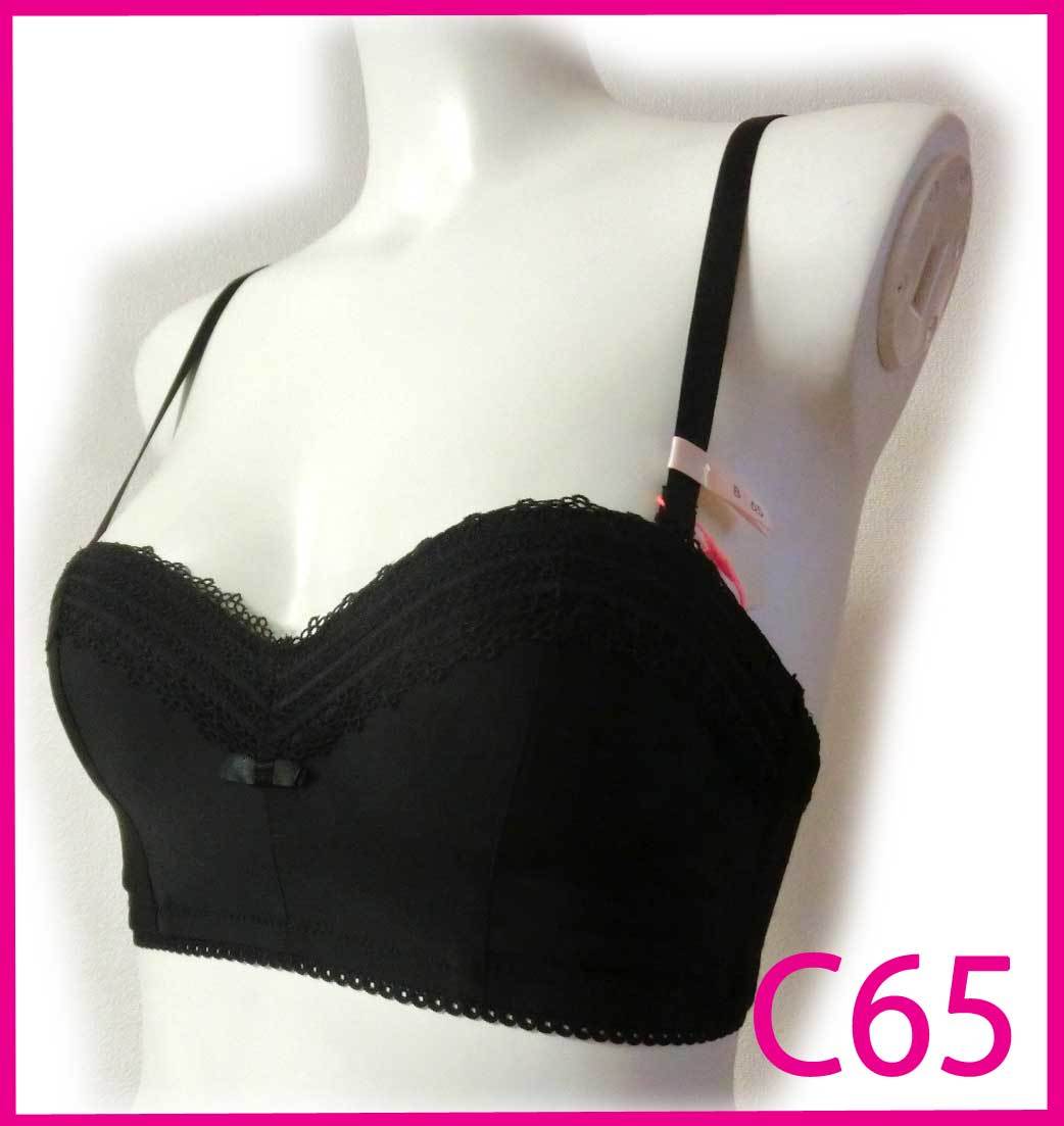 30 新品 トリンプ ブラック C65 AMST1275 Bustier JX 肌魅せファッションにぴったりなショートビスチェ ブラ AMOSTYLE アモスタイル _画像1