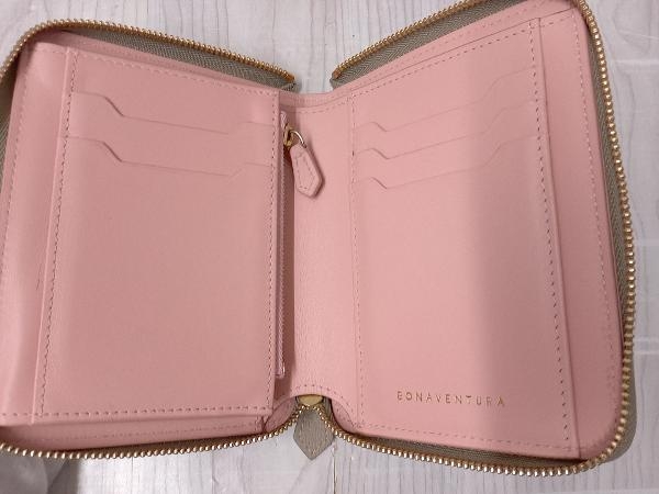 BONAVENTURA Medium Zippyb Wallet ボナベンチュラ 二つ折り財布 ベージュ 小銭入れあり 札入れあり_画像3