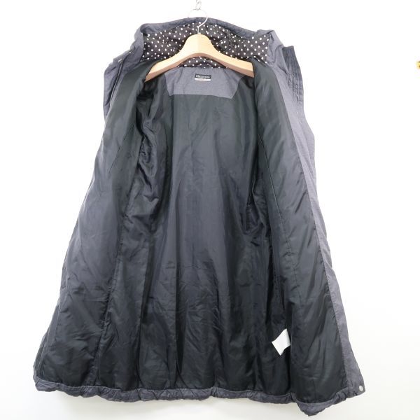  Kappa Kappa lady's nylon f-ti- down coat (M) gray 