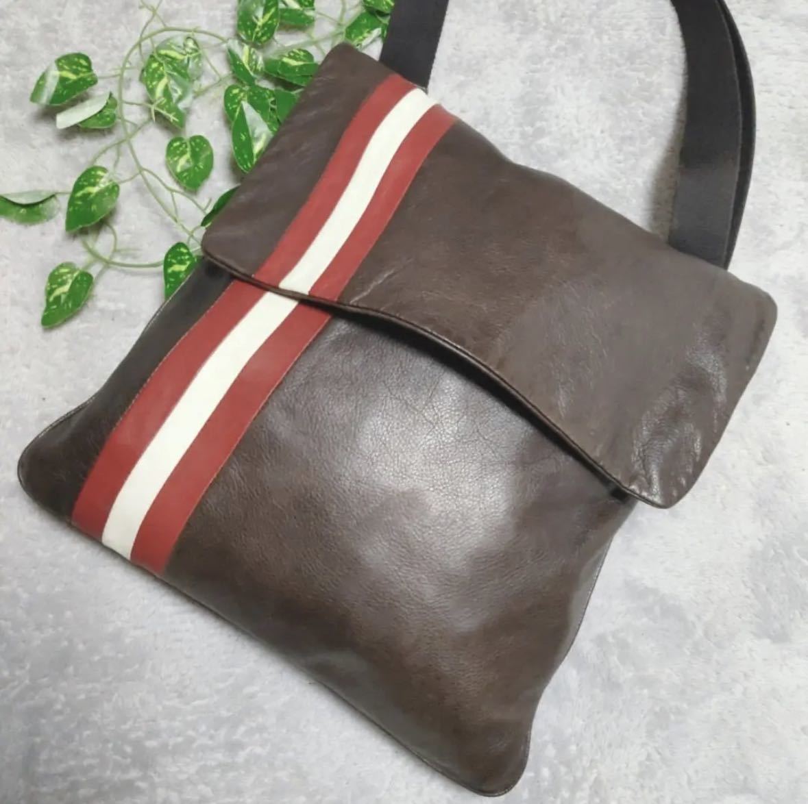 1円【定番極美品】BALLY バリーショルダーバッグ斜め掛け肩掛け