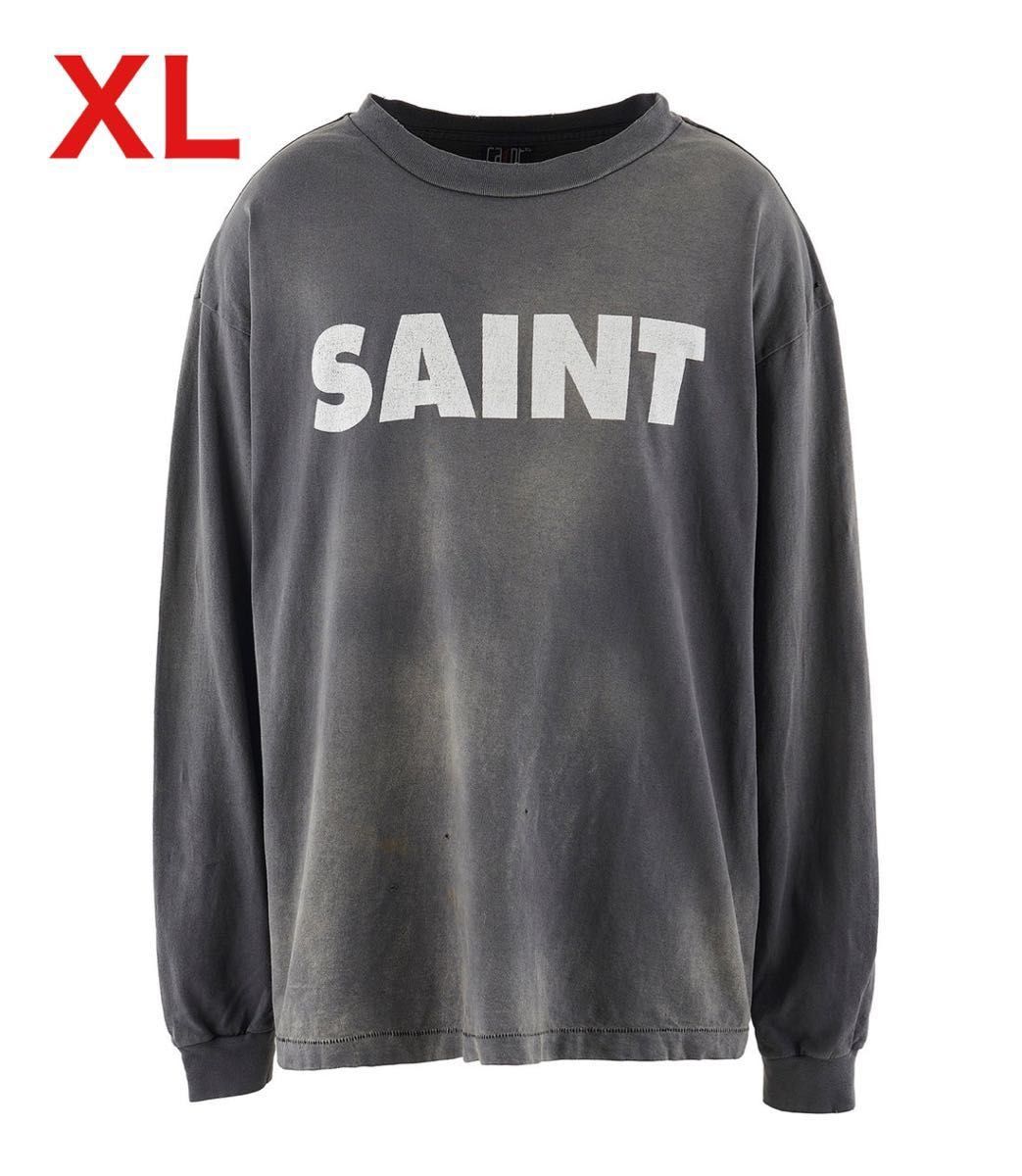 SAINT Mxxxxxx LS TEE S>N>T XL BLACK SNT ロンT セントマイケル