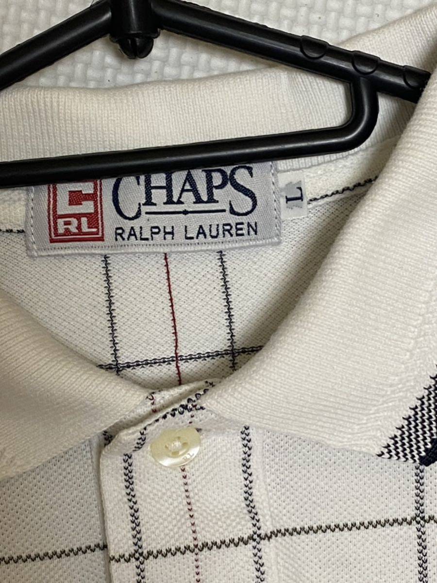 CHAPS Ralph Lauren 半袖ポロシャツ　ゴルフポロシャツ　メンズＬ　　【YMG-67】_画像6