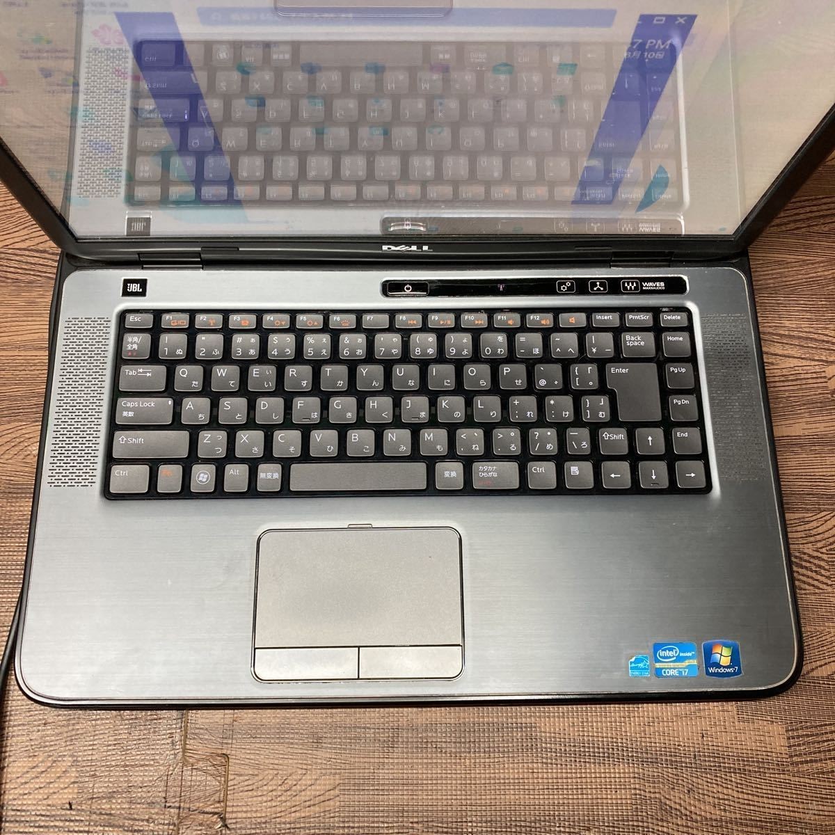 MY8-443 激安 OS Windows11Pro ノートPC DELL XPS L502X Core i7 2670QM メモリ4GB HDD 320GB カメラ Bluetooth Office 中古_テカリ、キーボードライトあり