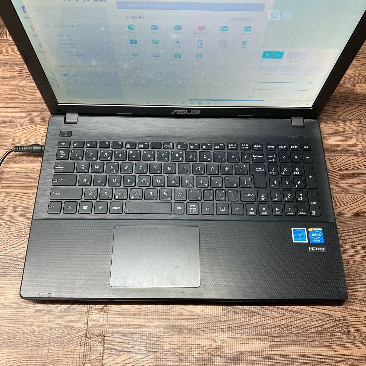 MY7-132 激安 最新OS Windows11Pro ノートPC ASUS X551C Celeron メモリ4GB HDD320GB カメラ Office 中古_画像4