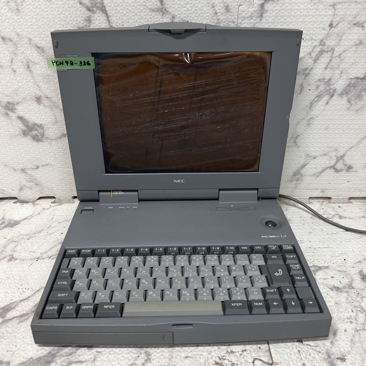 PCN98-336 激安 PC98 ノートブック NEC PC-9821Ld/350A2 起動確認済み ジャンク_画像2