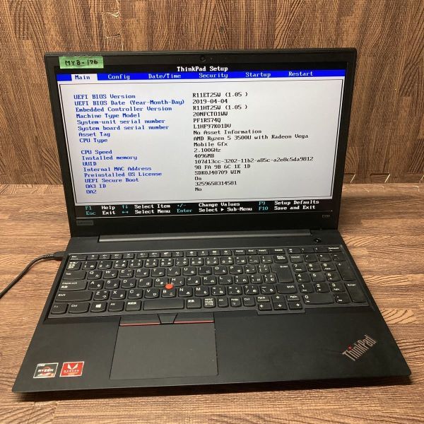 爆買い！ RYZEN AMD 20NFCTO1WW E595 ThinkPad Lenovo ノートPC 激安