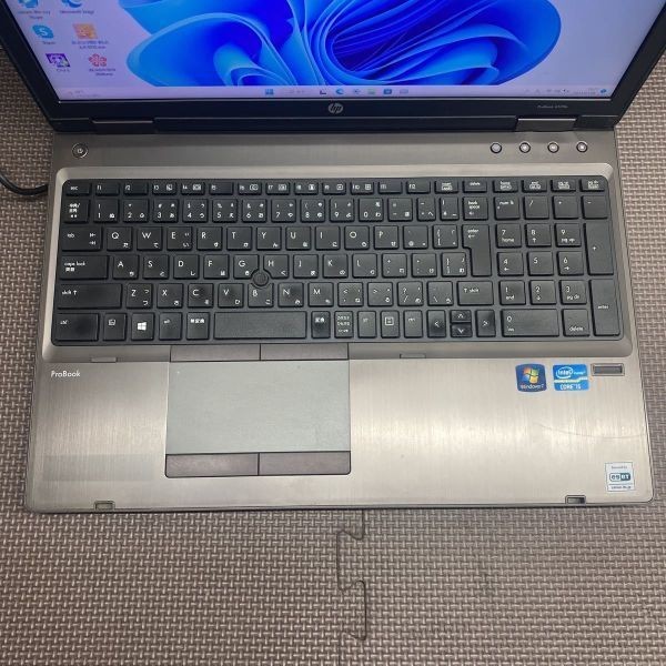 MY7-3 激安 最新OS Windows11Pro ノートPC HP ProBook 6570b Core i5 メモリ4GB HDD320GB Office 中古_キーテカリ　シール跡あり