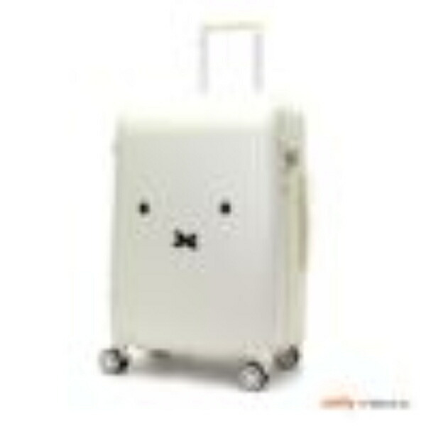 素敵でユニークな ミッフィーmiffy 拡張式スーツケース（Mサイズ） フェイスホワイト キャリーケース キャリーケース 【55～60L】 キャリーバッグ