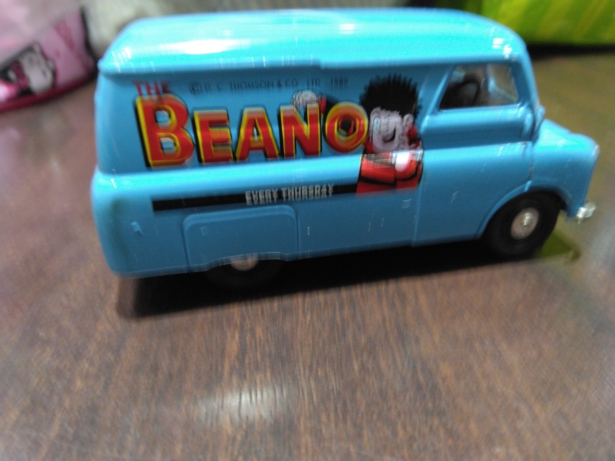  period thing Corgi CORGI TOYS bedford Van bed Ford van out of print records out of production old retro minicar England made Wagon old car interior blue 