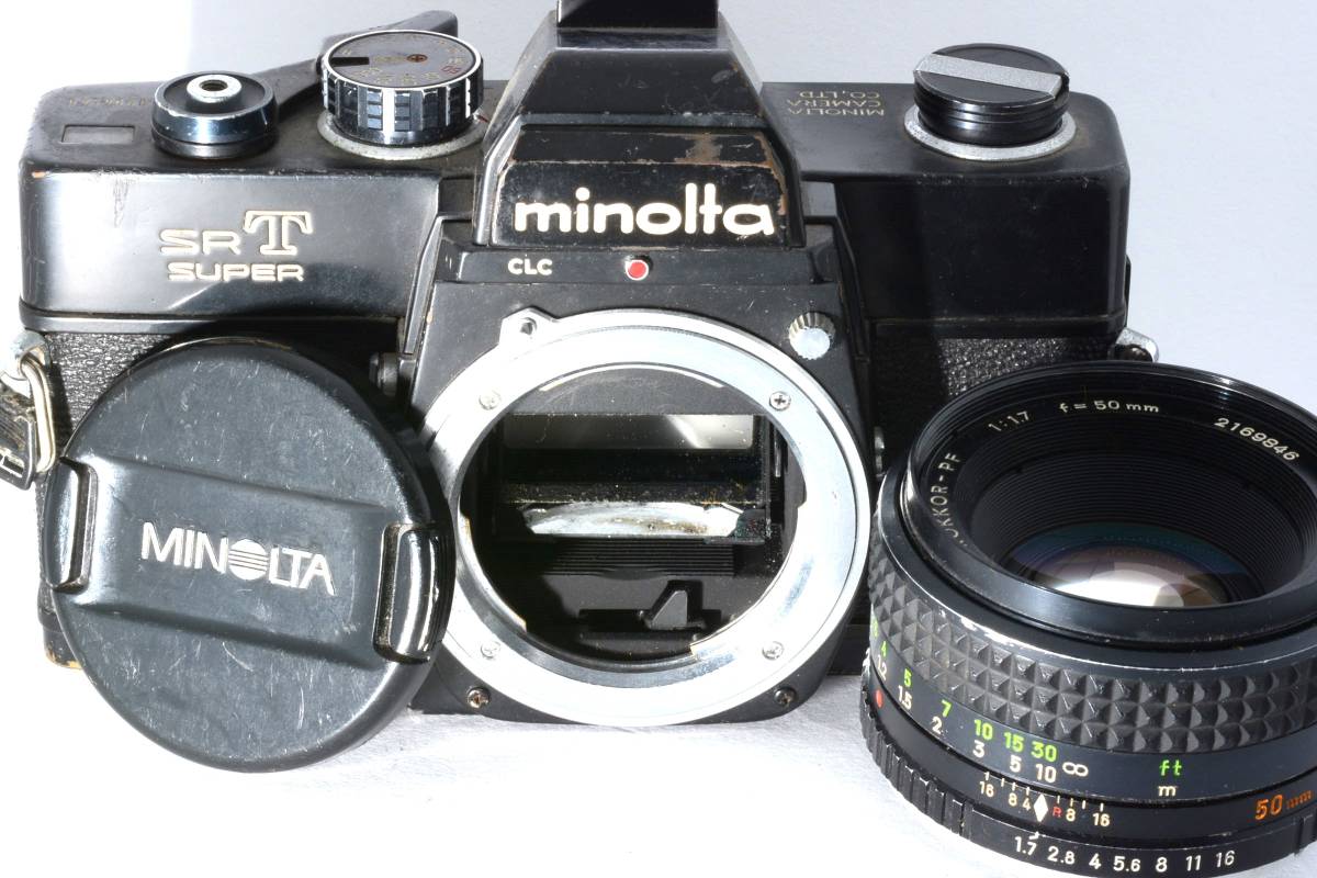 196‐4　ミノルタ　MINOLTA　SR　T　SUPER（1204549）/MINOLTA　MC　ROKKOR-PF1:1.7=50mm(2169846)_画像1