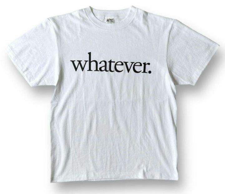 極少 入手困難 即発送 ≪即決 送料無料 ≫ whatever TEE WHITE XL ホワットエヴァー ワットエバー ティー ホワイト 白 半袖 Tシャツ メンズ