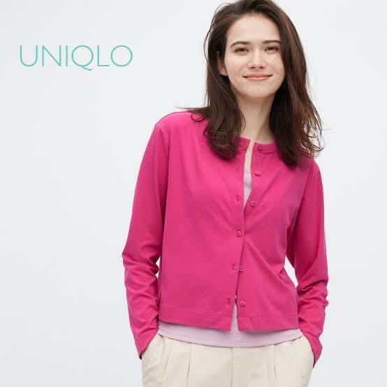 sale!新品タグ付☆UNIQLO ユニクロ☆ UVカットジャージークルーネック