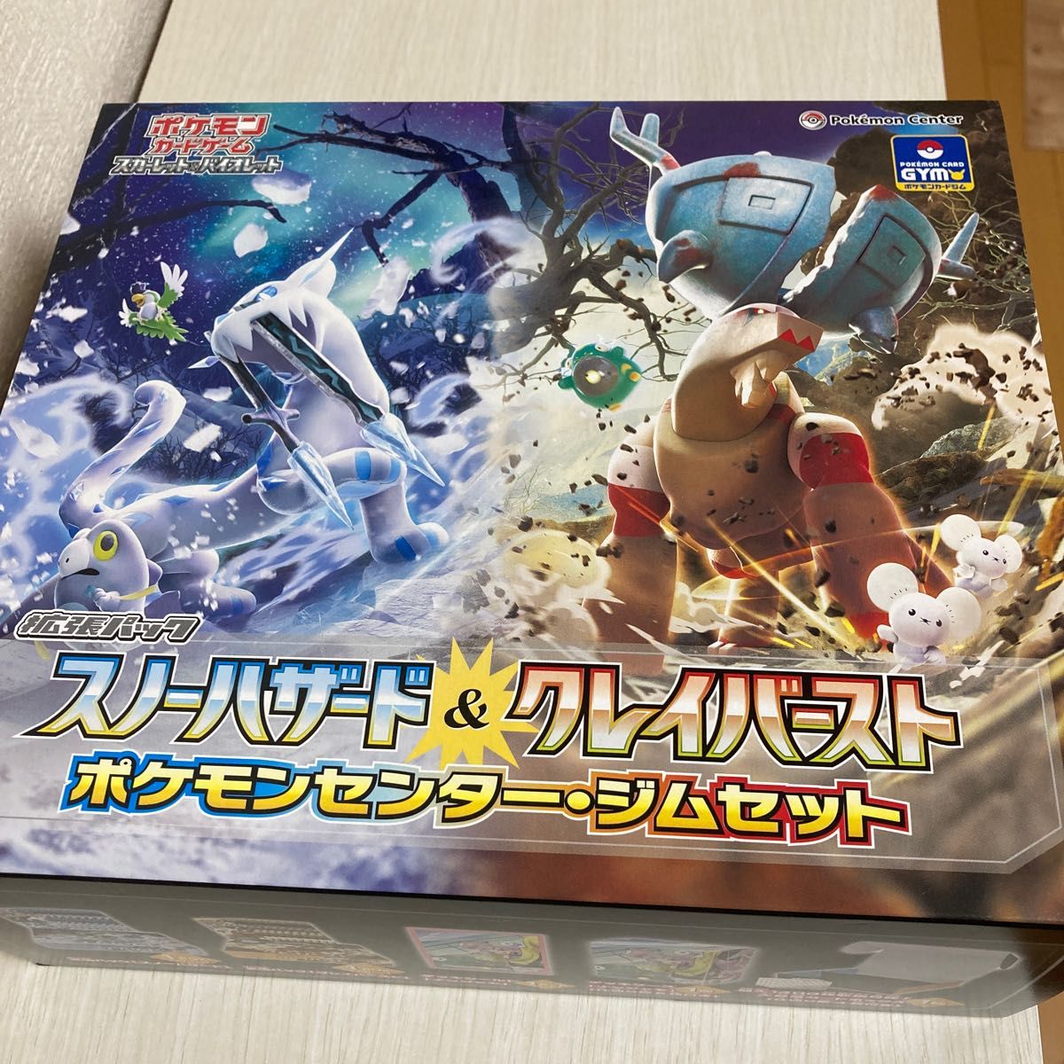 ■空箱■ポケモン　カードゲーム　スノーハザード&クレイバースト　ジムセット　空箱　151