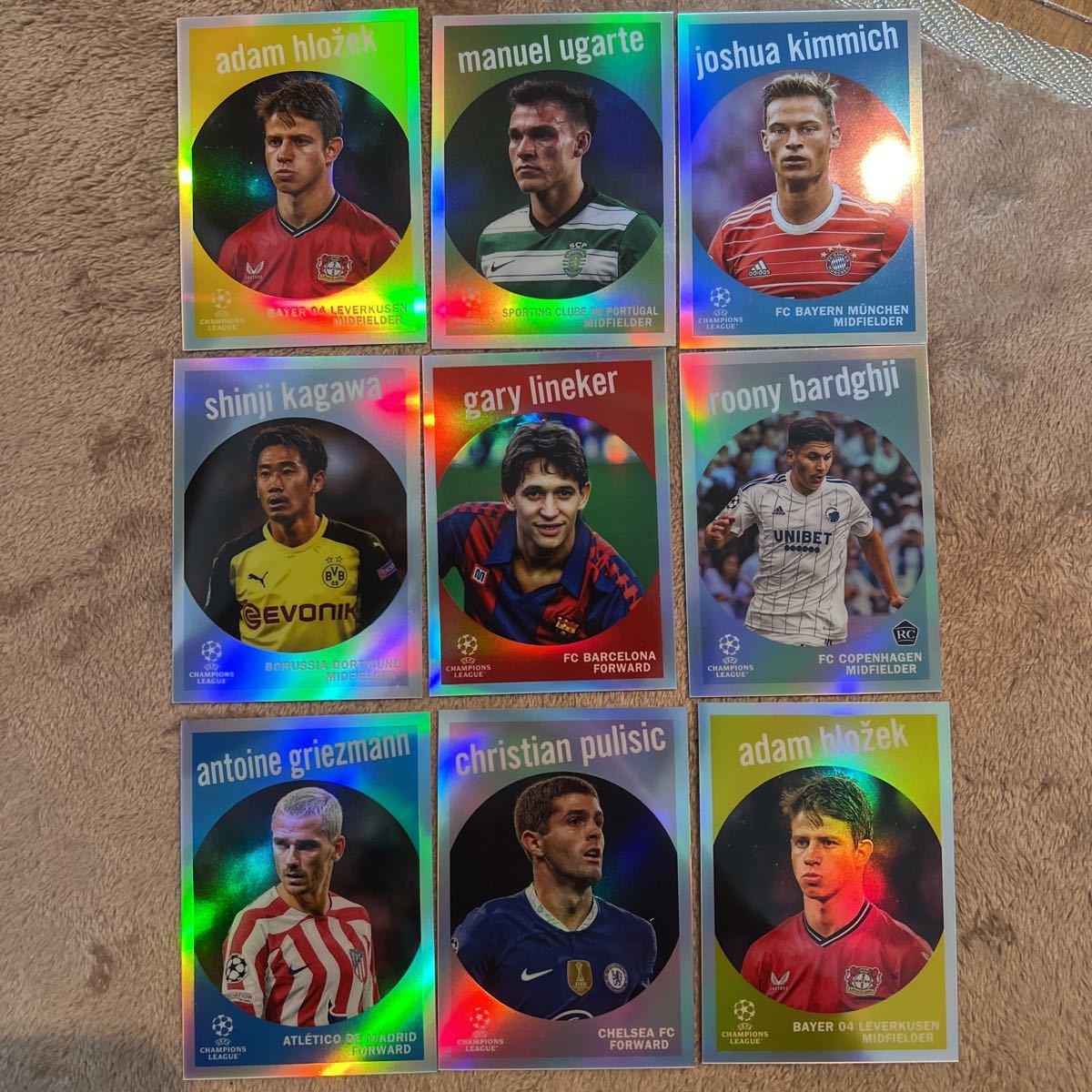 Topps Chrome Uefa club competitions UCC 2022/2023 - 1959 Topps refractor インサイド 9枚セット 香川真司 Bardghji Grizemann あり_画像1