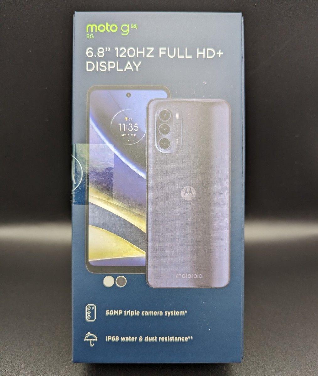 新品 未開封品 moto g52j 5G Ⅱ インクブラック 8+128GB 最新モデル