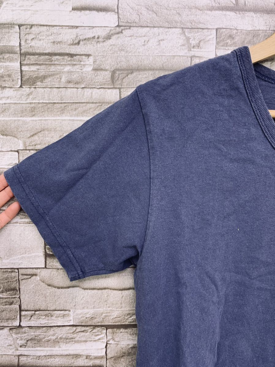 1 CRW ブルー コットン ぶいねっくVネックTシャツ 半袖Tシャツ Ｖネック 半袖 Tシャツ カットソー トップス メンズ_画像5