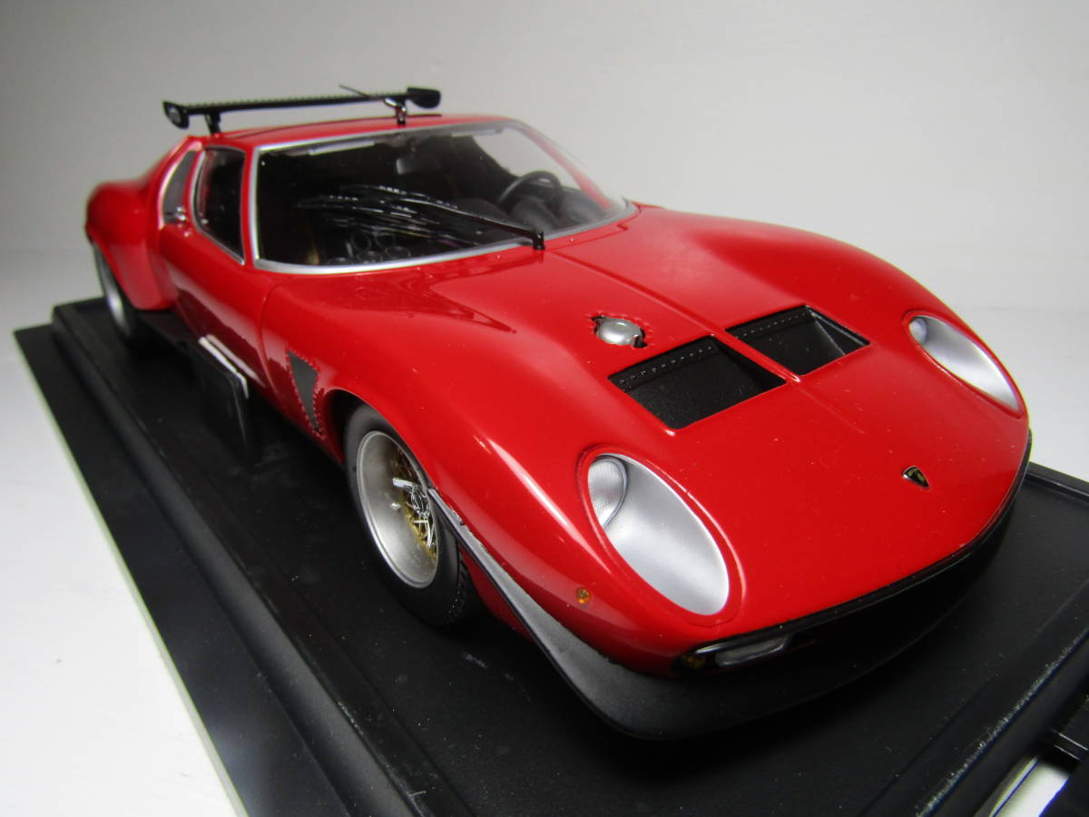 Lamborghini Jota 1/18 ランボルギーニ イオタ SVR RED V12 1971 Bertone ベルトーネ デザイン KYOSYO Collection 京商 イタリア 名車_画像5