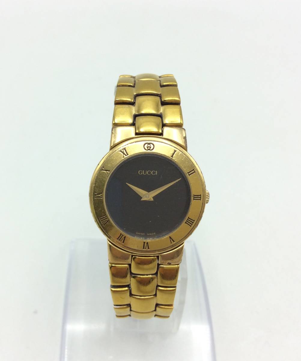 お気にいる F16◇【QZ/不動品】GUCCI グッチ 3300.2.L クォーツ