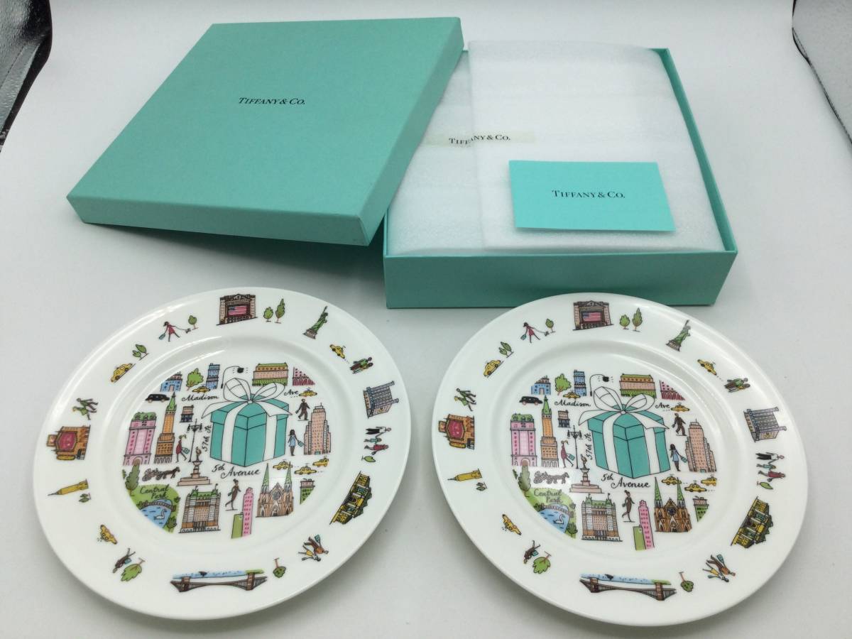 F46◇ TIFFANY&Co. ティファニー5th アベニュープレート2点セット