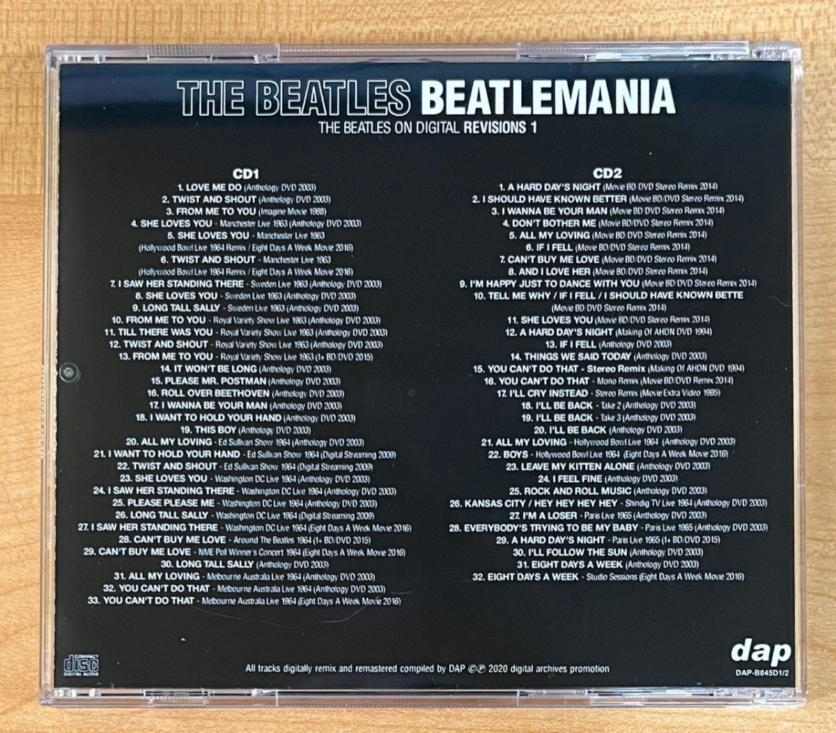 BEATLES / BEATLEMANIA DEGITAL REVISIONS 1 (2CD) プレス盤　ビートルズ_画像2