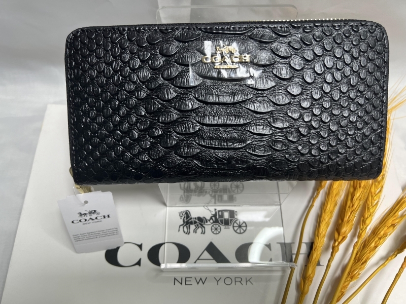 コーチ COACH 長財布 財布 シグネチャー スネーク型押し エンボスドスネークレザー アコーディオンジッピー プレゼント 新品180  F53659｜PayPayフリマ